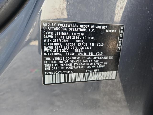 2020 VOLKSWAGEN ATLAS CROSS SPORT SE 1V26C2CA7LC203177