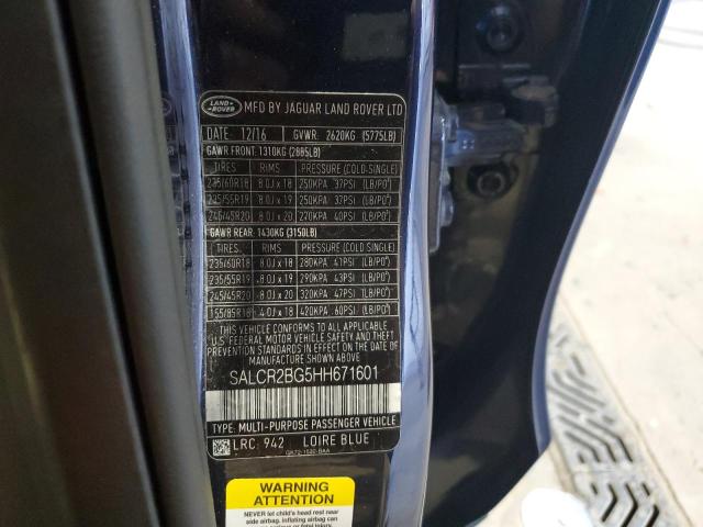 2017 LAND ROVER DISCOVERY #3304744905