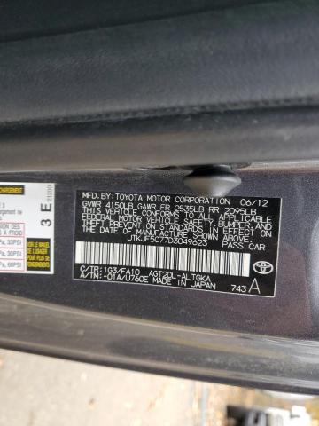 2013 TOYOTA SCION TC - JTKJF5C77D3049623