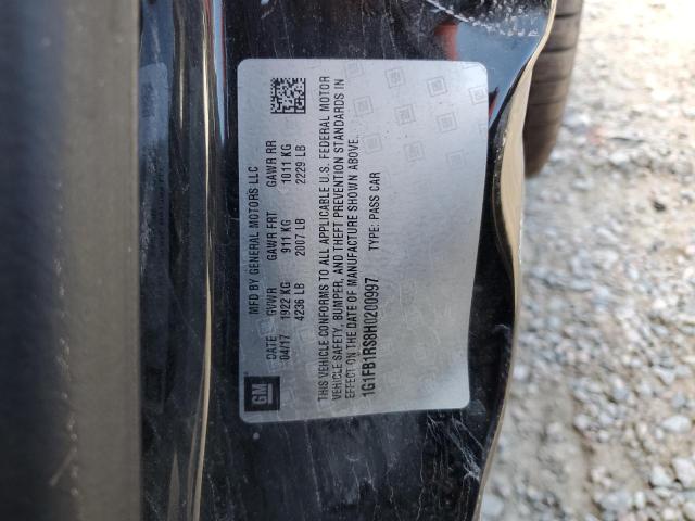 2017 CHEVROLET CAMARO LT 1G1FB1RS8H0200997