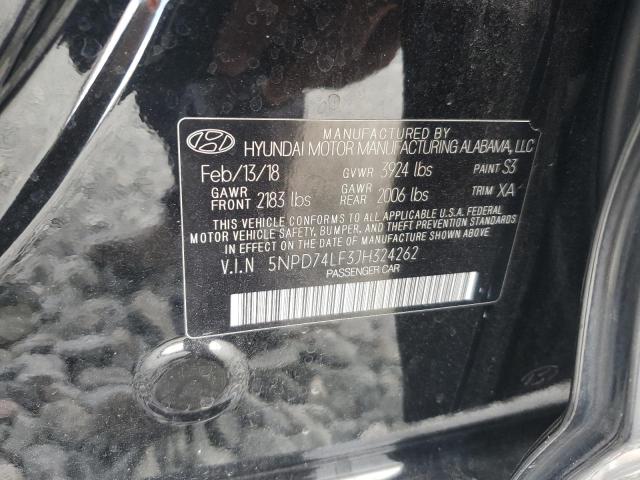 2018 HYUNDAI ELANTRA SE - 5NPD74LF3JH324262