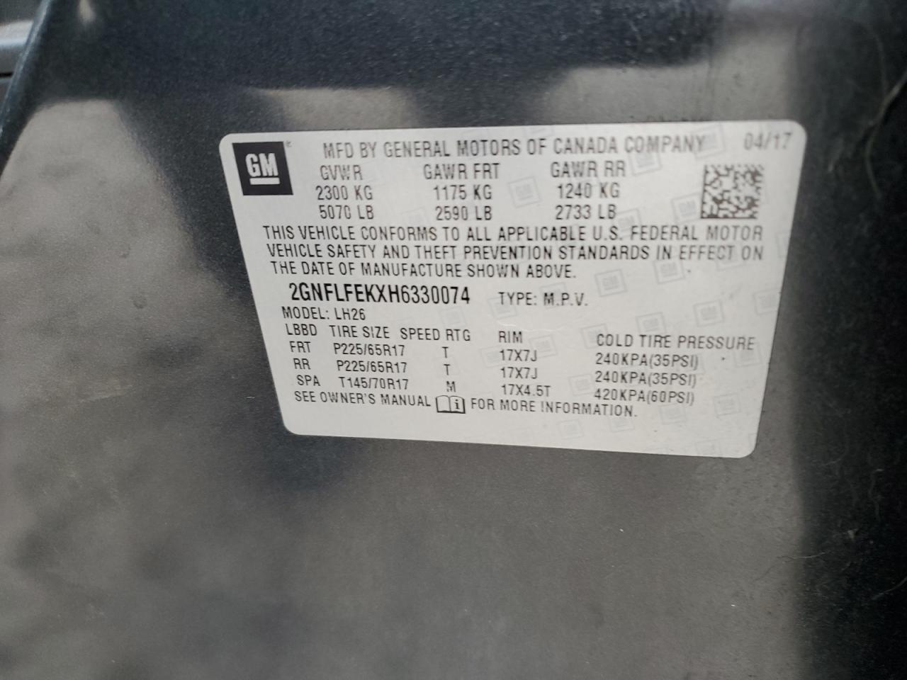 CHEVROLET EQUINOX LT