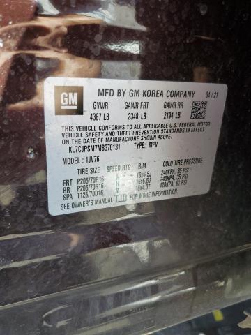 2021 CHEVROLET TRAX 1LT #3278755609