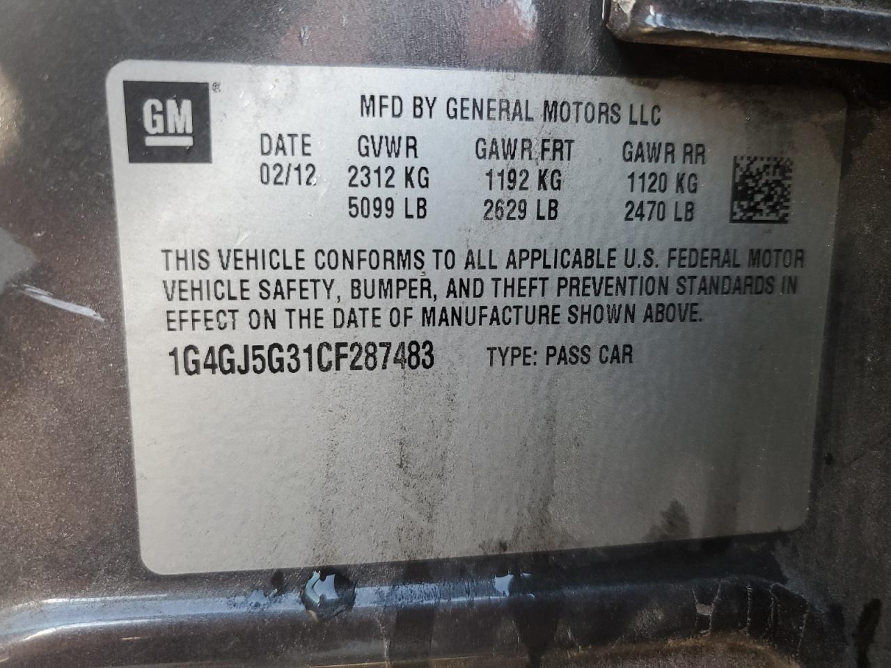 BUICK LACROSSE TOURING