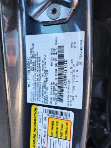 2017 FORD FUSION SE - 3FA6P0T95HR163437