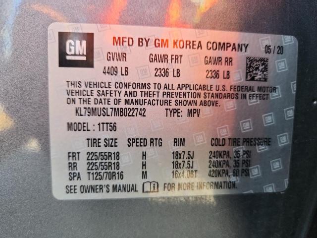 2021 CHEVROLET TRAILBLAZE #3298292027