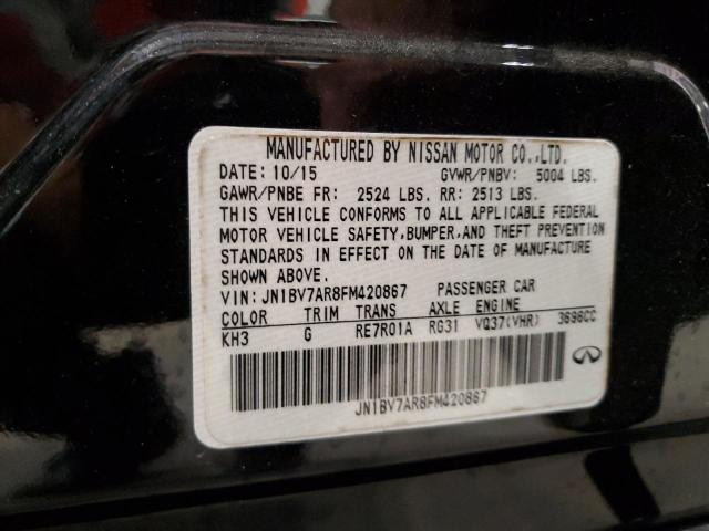 2015 INFINITI Q50 BASE - JN1BV7AR8FM420867