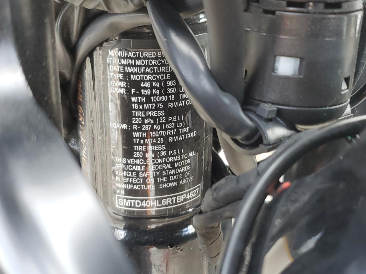 Lot #3311839186 2024 TRIUMPH MOTORCYCLE BONNEVILLE