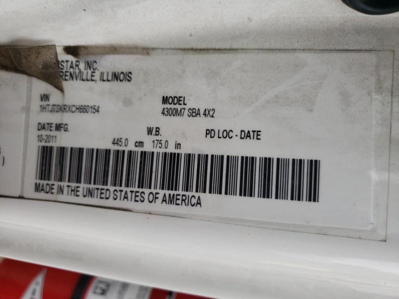Lot #3283785487 2012 INTERNATIONAL 4300