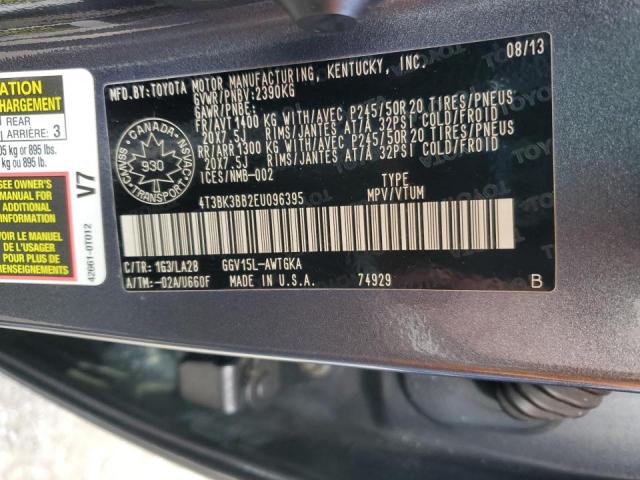 2014 TOYOTA VENZA LE - 4T3BK3BB2EU096395