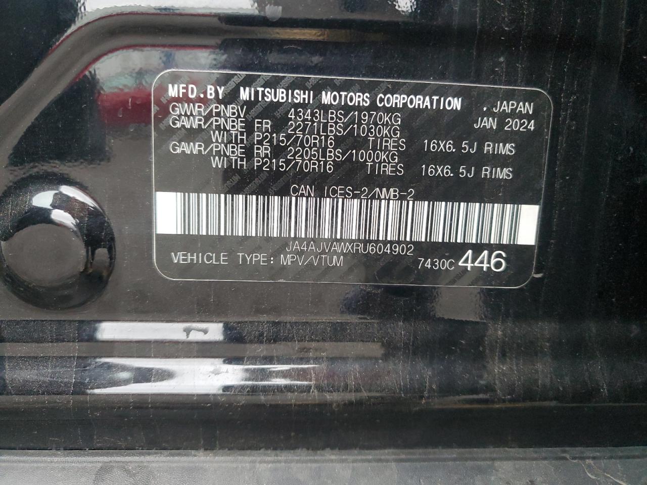 MITSUBISHI OUTLANDER SE