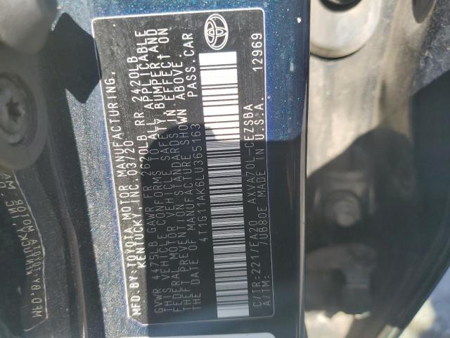 2020 TOYOTA CAMRY SE #3291326158