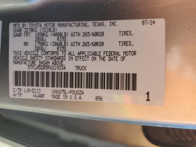 2024 TOYOTA TUNDRA CRE #3297943791