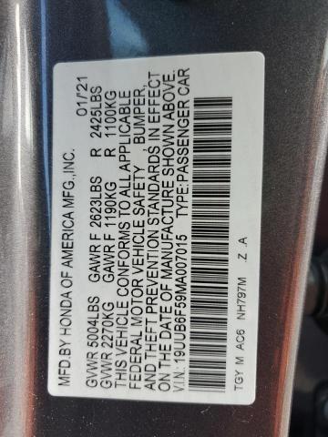 2021 ACURA TLX TECH A - 19UUB6F59MA007015