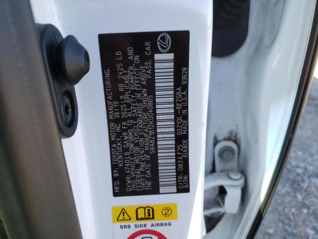 2019 LEXUS ES 350 - 58ABZ1B12KU040865