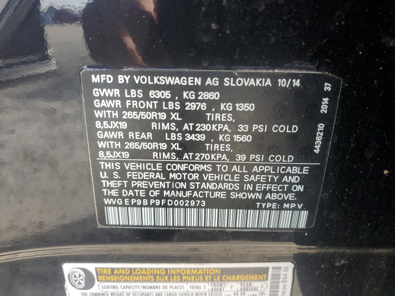 VOLKSWAGEN TOUAREG V6 TDI