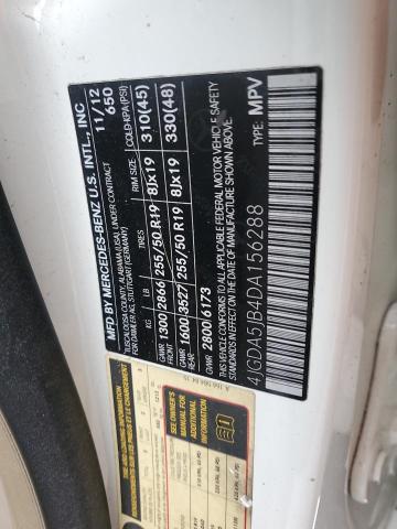 2013 MERCEDES-BENZ ML 350 - 4JGDA5JB4DA156288