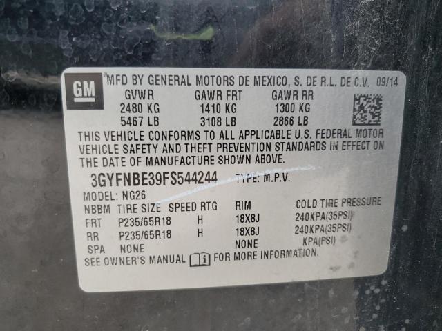 2015 CADILLAC SRX LUXURY 3GYFNBE39FS544244