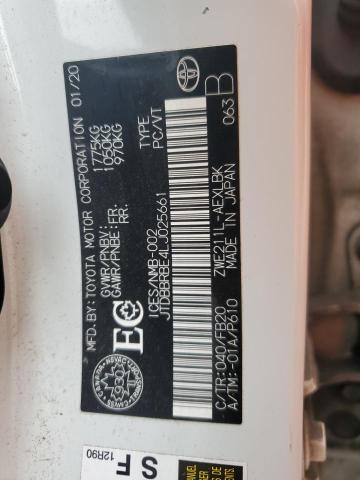 2020 TOYOTA COROLLA LE JTDBBRBE4LJ025661