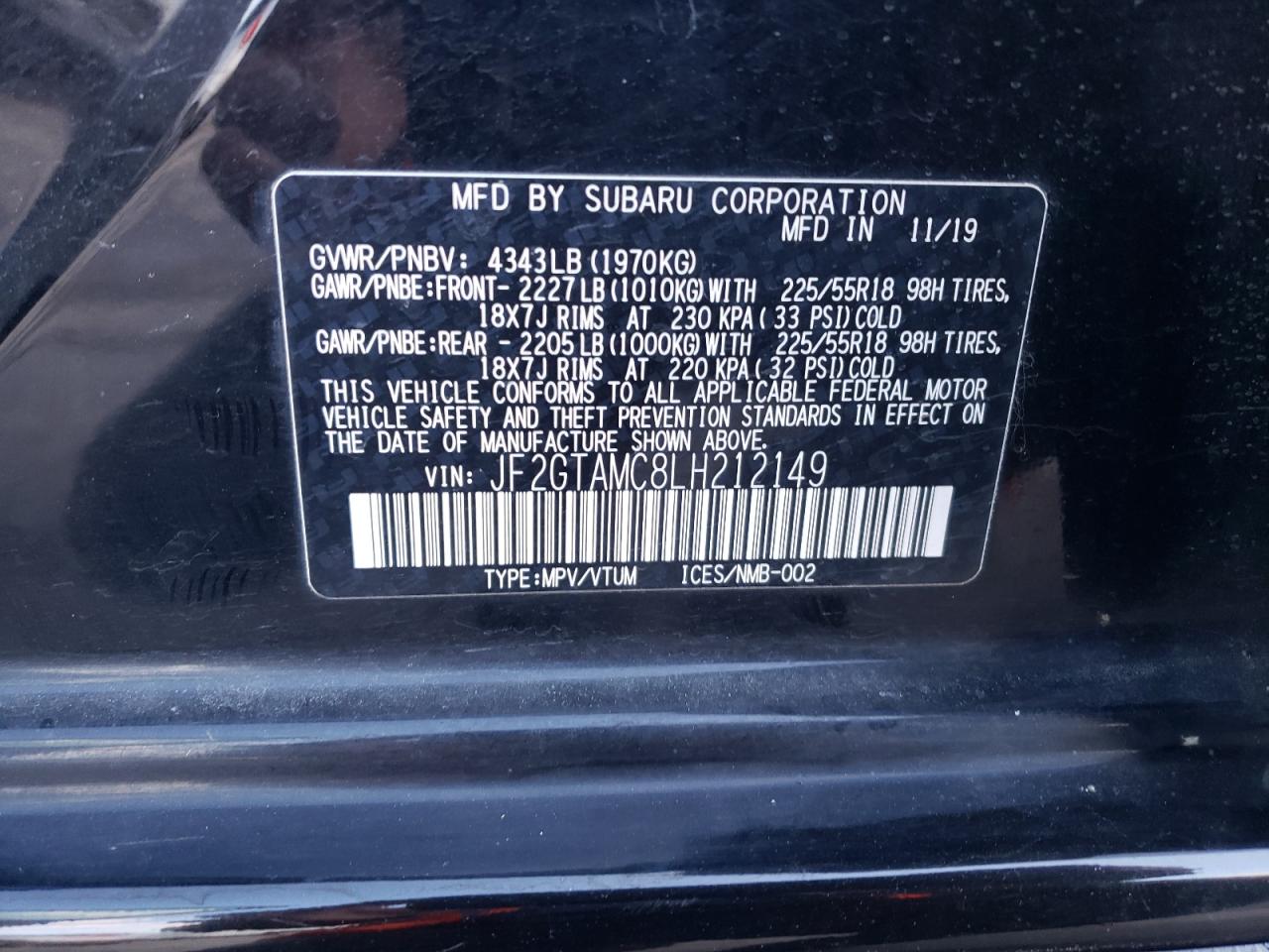 SUBARU CROSSTREK LIMITED