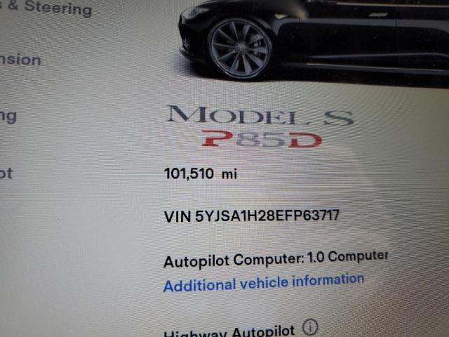 2014 TESLA MODEL S #3297063499
