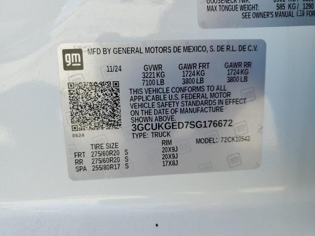 2025 CHEVROLET SILVERADO K1500 LTZ 3GCUKGED7SG176672