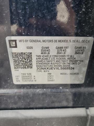 2020 CHEVROLET EQUINOX LT - 3GNAXUEVXLS668534