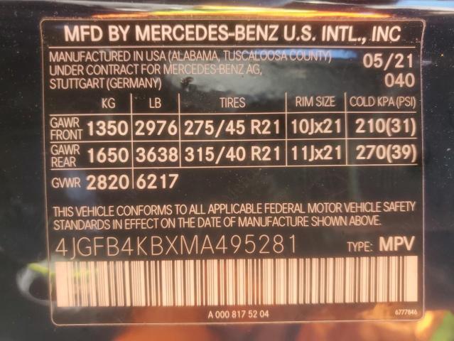 2021 MERCEDES-BENZ GLE 350 4M #3290274200