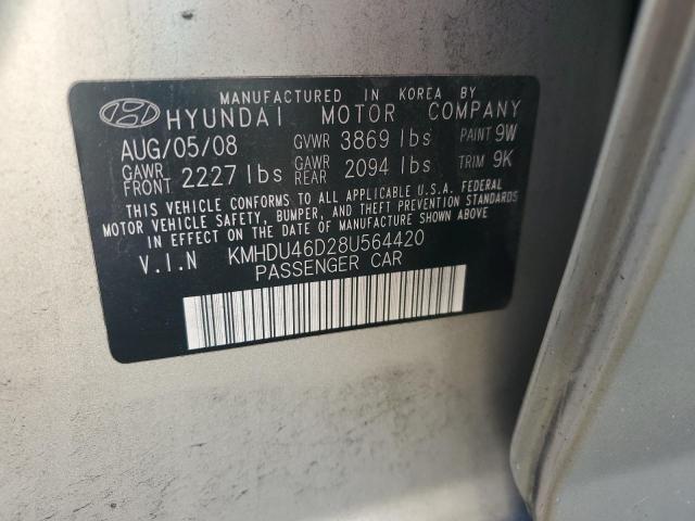 2008 HYUNDAI ELANTRA GL #3258941807