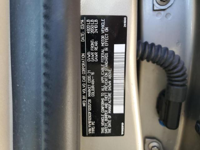 2015 VOLVO V60 PREMIER+ YV1612SC0F1205728