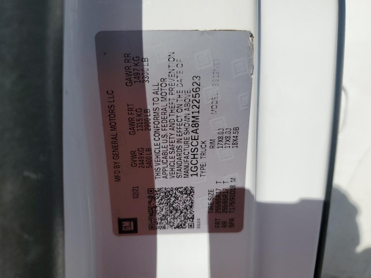 Lot #3311621245 2021 CHEVROLET COLORADO L