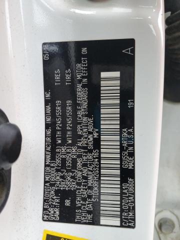 2016 TOYOTA HIGHLANDER - 5TDDKRFH2GS294165