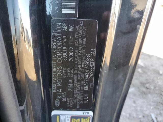 2015 KIA FORTE SX KNAFZ6A37F5395881