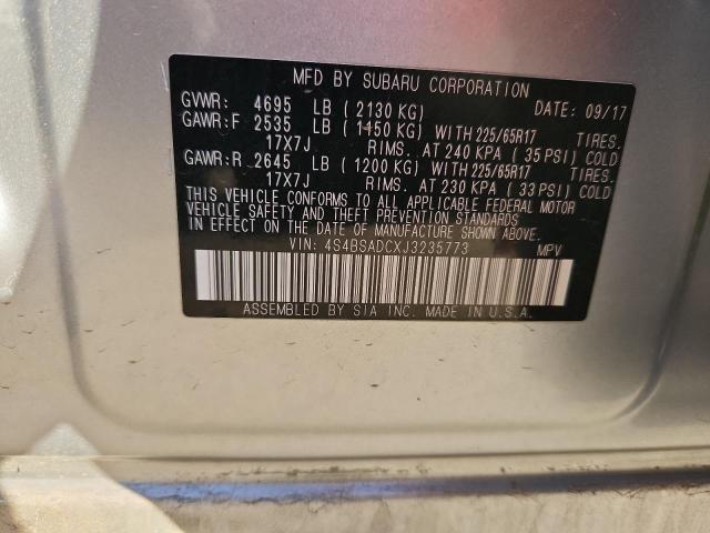 2018 SUBARU OUTBACK 2. #3296270420