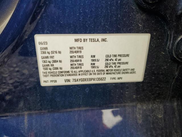 2023 TESLA MODEL Y - 7SAYGDEE8PA135622