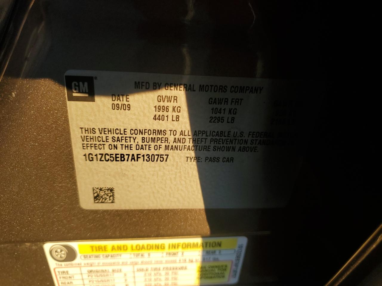 CHEVROLET MALIBU 1LT