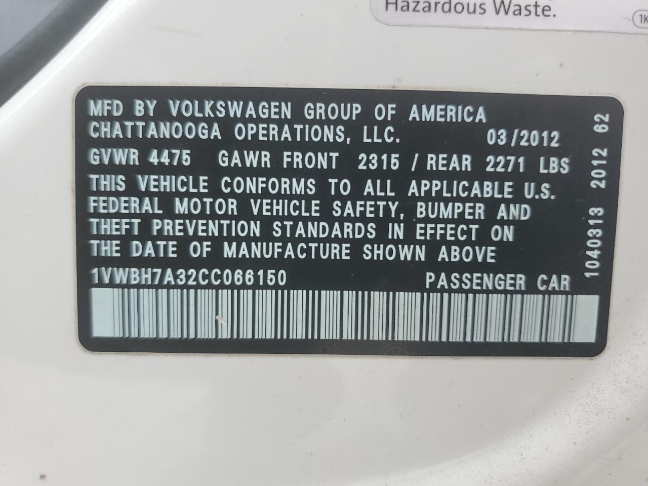 VOLKSWAGEN PASSAT SE