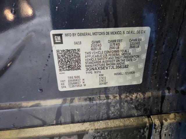 2018 CHEVROLET EQUINOX LT - 3GNAXSEV7JL356182