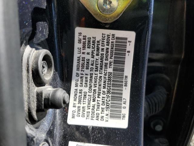 2016 HONDA CIVIC EX #3314904527