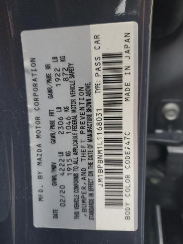 2020 MAZDA 3 PREMIUM JM1BPBNM1L1168031
