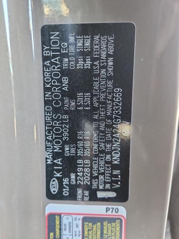 2016 KIA SOUL - KNDJN2A24G7332669