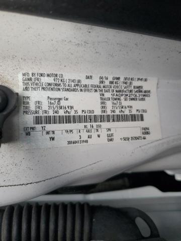 2016 FORD FOCUS SE - 1FADP3K27GL319603