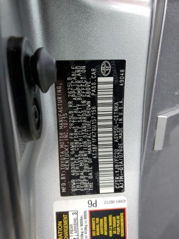 2016 TOYOTA CAMRY LE - 4T1BF1FK7GU157156