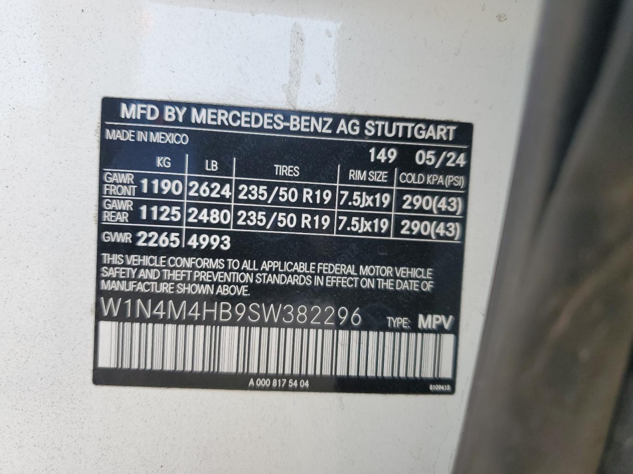 MERCEDES-BENZ GLB-CLASS 250 4MATIC