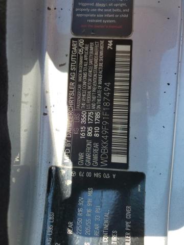 2001 MERCEDES-BENZ SLK 230 KO #3290284204