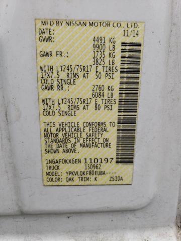 2014 NISSAN NV 2500 #3282412282