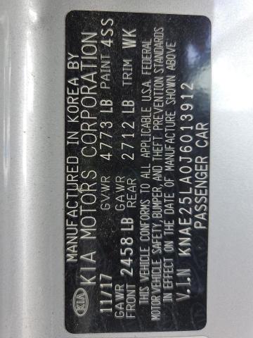 2018 KIA STINGER PR KNAE25LA0J6013912