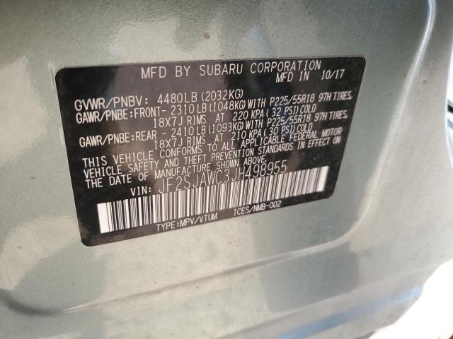 2018 SUBARU FORESTER 2.5I TOURING JF2SJAWC3JH498955