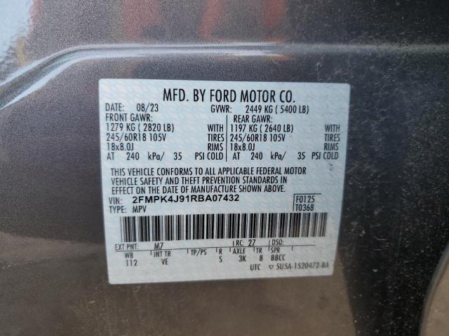 2024 FORD EDGE SEL 2FMPK4J91RBA07432