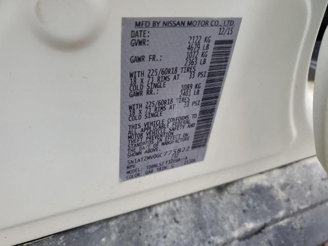 2016 NISSAN ROGUE S 5N1AT2MV0GC775822